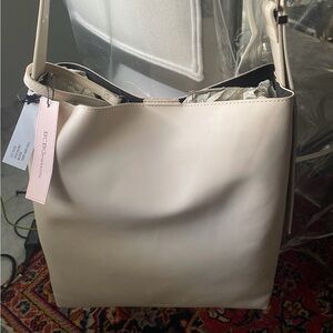 BCBGMaxAzria Elegant Cream Shoulder Bag